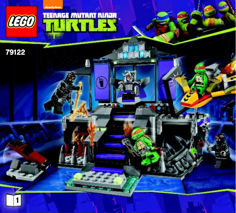 Page 1 de la notice Manuel utilisateur Lego Ninja Turtles 79122