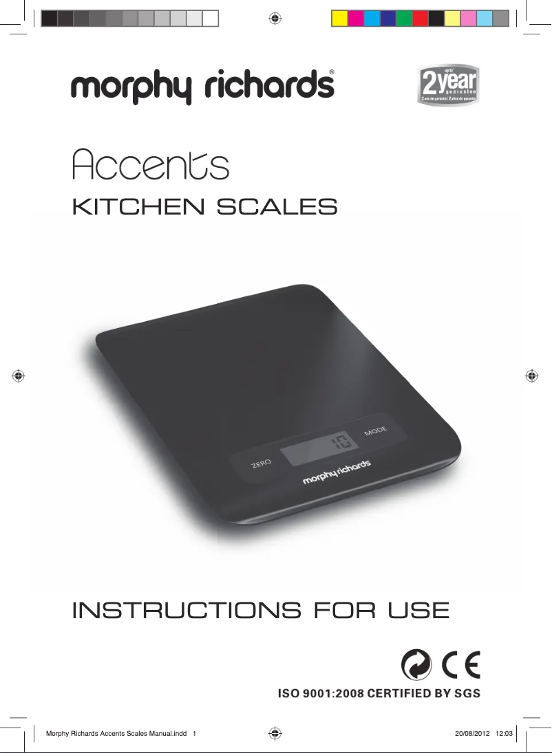 Página 1 del manual Manual de usuario Morphy Richards 46183