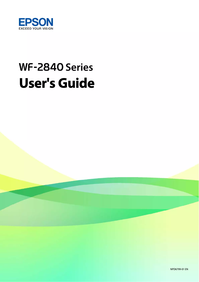 Page 1 de la notice Manuel utilisateur Epson WorkForce WF-2845