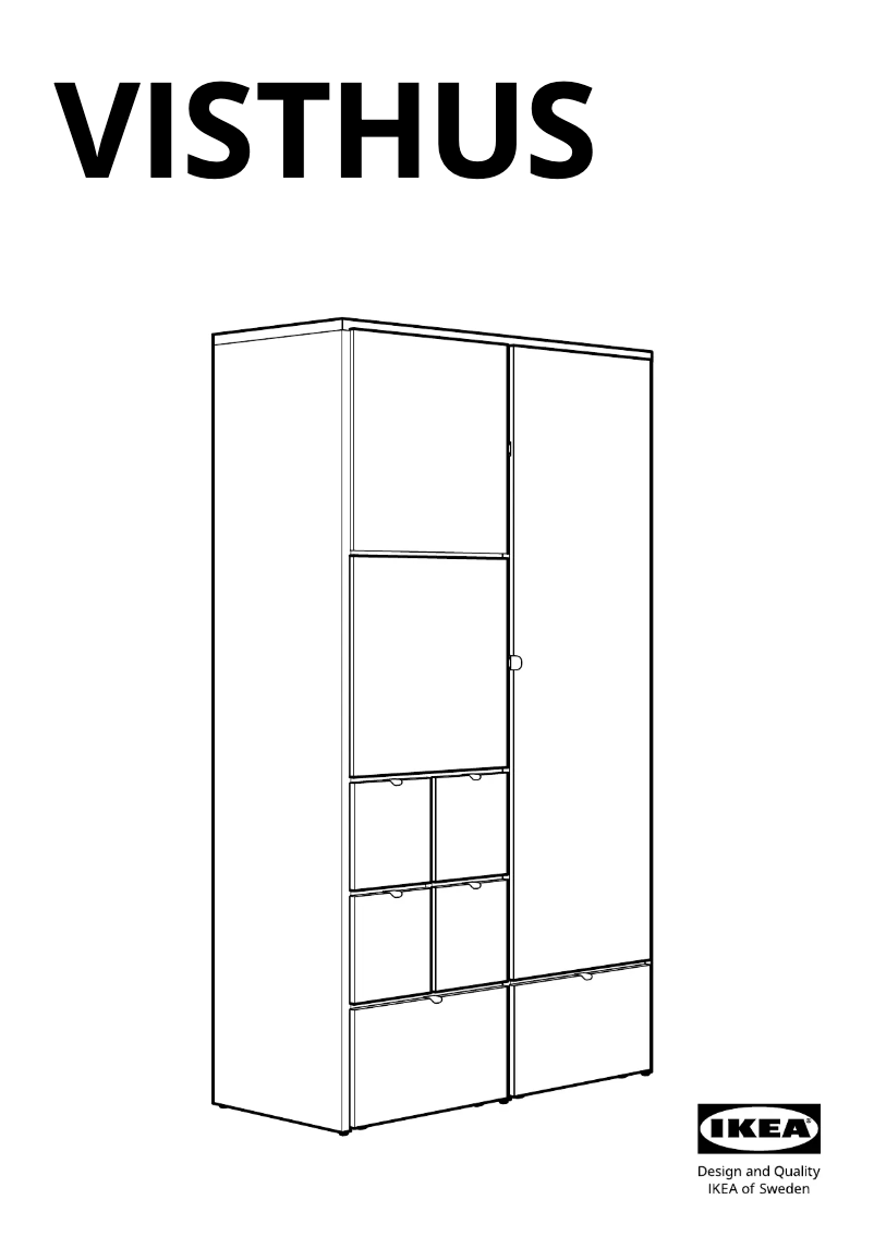 Page 1 de la notice Manuel utilisateur Ikea VISTHUS 203.923.37
