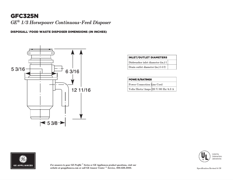 Image de la première page du manuel de l'appareil GFC325N