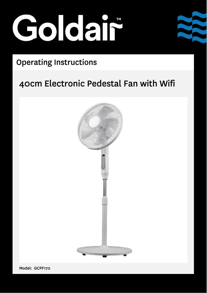Page 1 de la notice Manuel utilisateur GoldAir GCPF170