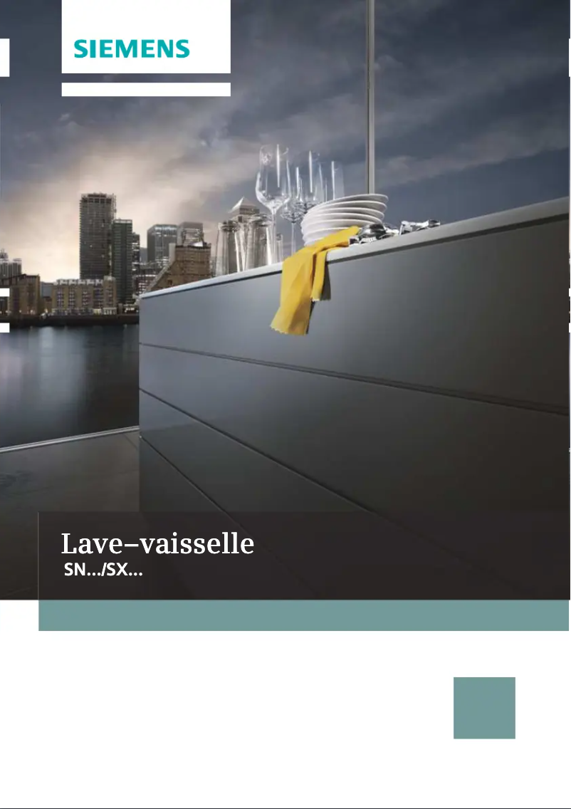 Page 1 de la notice Manuel utilisateur Siemens SN28D200EU