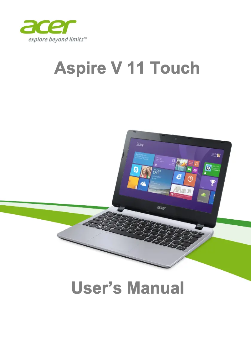 Page 1 de la notice Manuel utilisateur Acer Aspire V3-111P-43BC