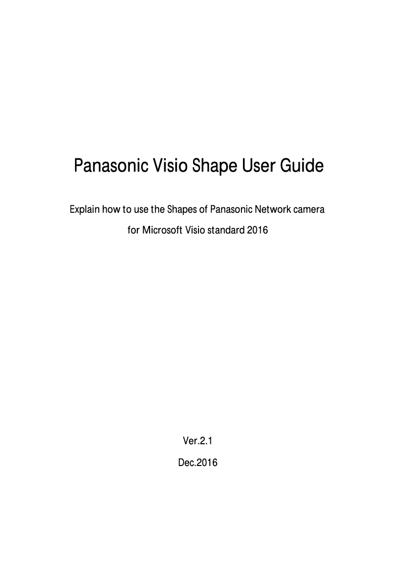 Página 1 del manual Manual de usuario Panasonic WV-U2532L