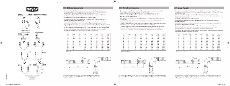 Page 1 de la notice Manuel utilisateur Xavax 00110959