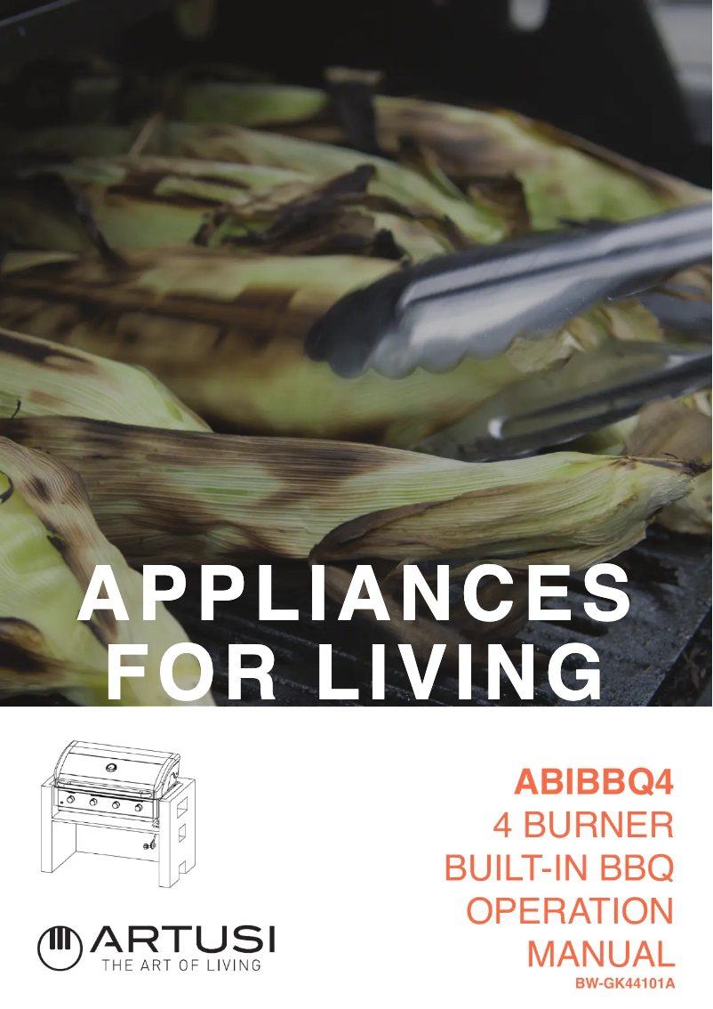 Page 1 of the manual User Manual Artusi ABIBBQ4