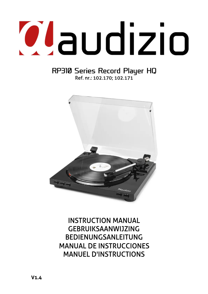 Page 1 of the manual User Manual Audizio RP310S