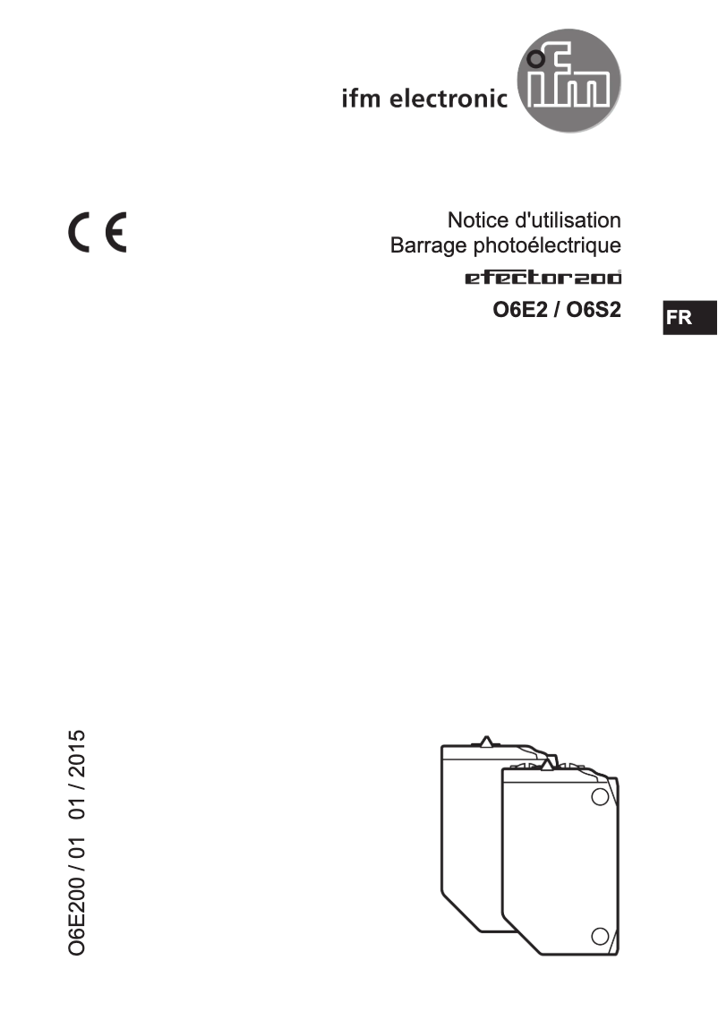 Page 1 de la notice Manuel utilisateur IFM O6S201