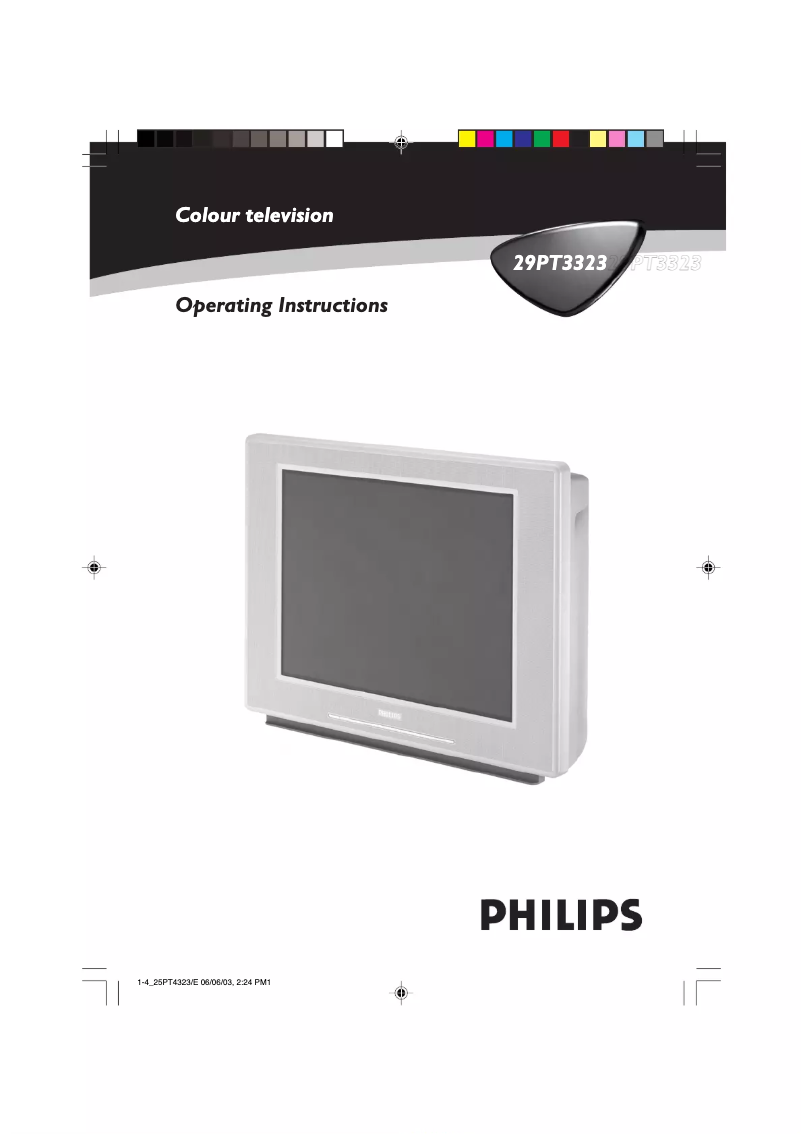 Image de la première page du manuel de l'appareil 29PT3323