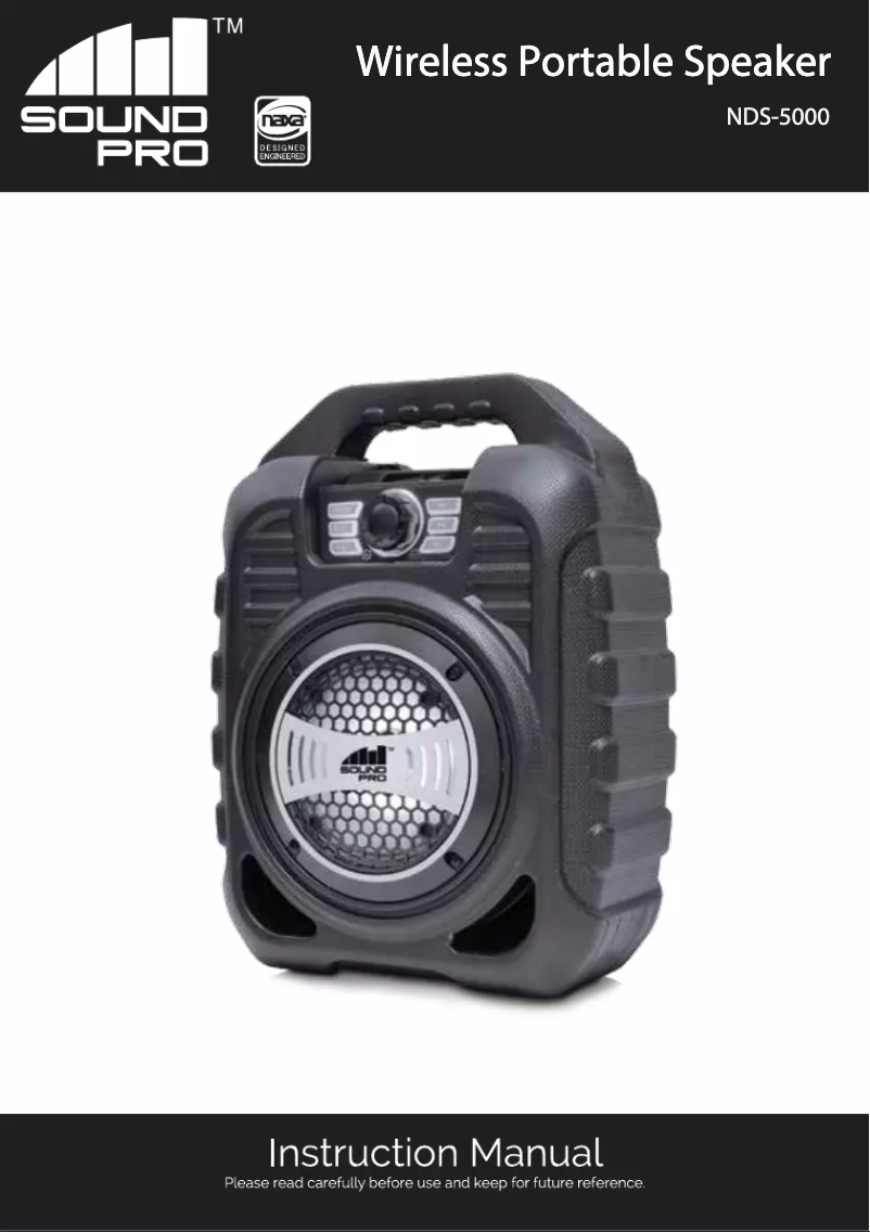 Page 1 de la notice Manuel utilisateur Naxa NDS-5000