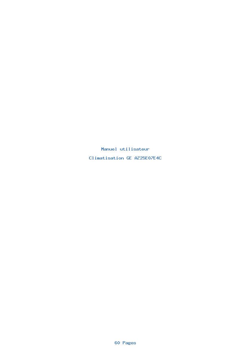 Image de la première page du manuel de l'appareil AZ25E07E4C