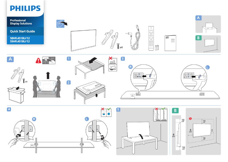 Página 1 del manual Manual de usuario Philips 55HFL4518U