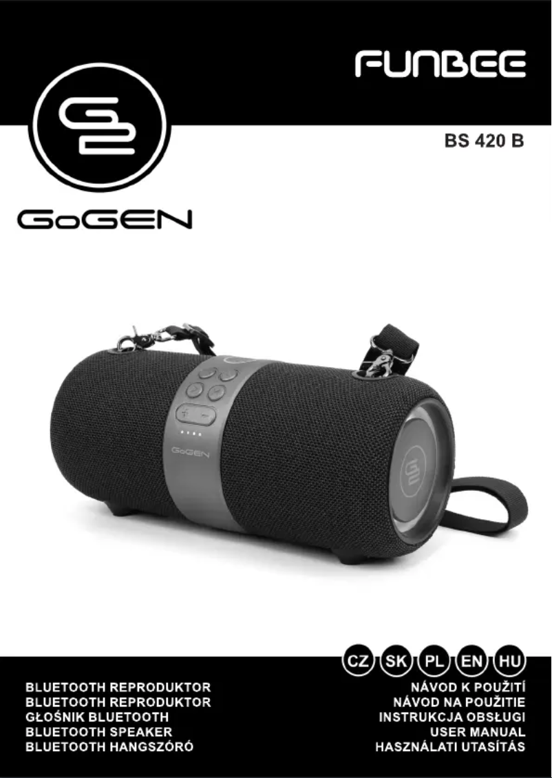 Page 1 de la notice Manuel utilisateur GoGen Funbee BSB 420 B