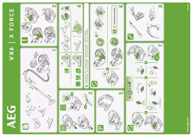 Page 1 of the manual User Manual AEG VX6-2-CB-P