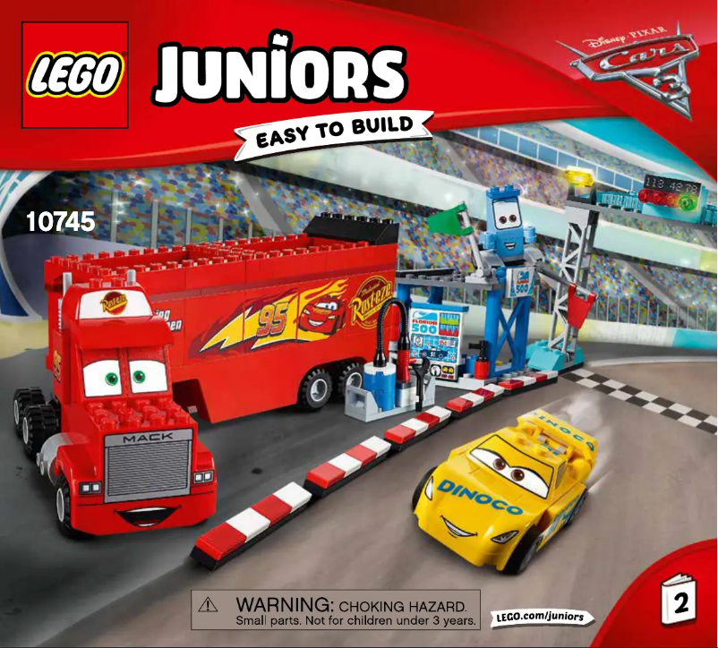 Page 1 de la notice Manuel utilisateur Lego Cars 10745