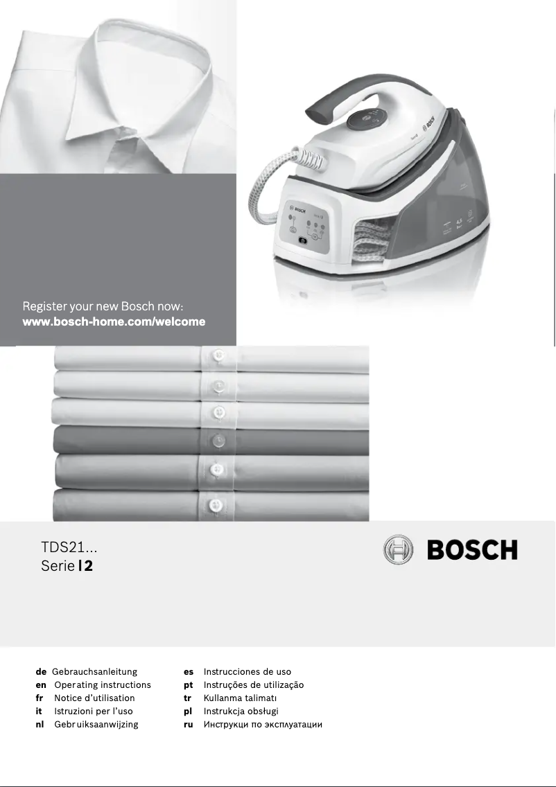 Page 1 de la notice Manuel utilisateur Bosch TDS2110GB