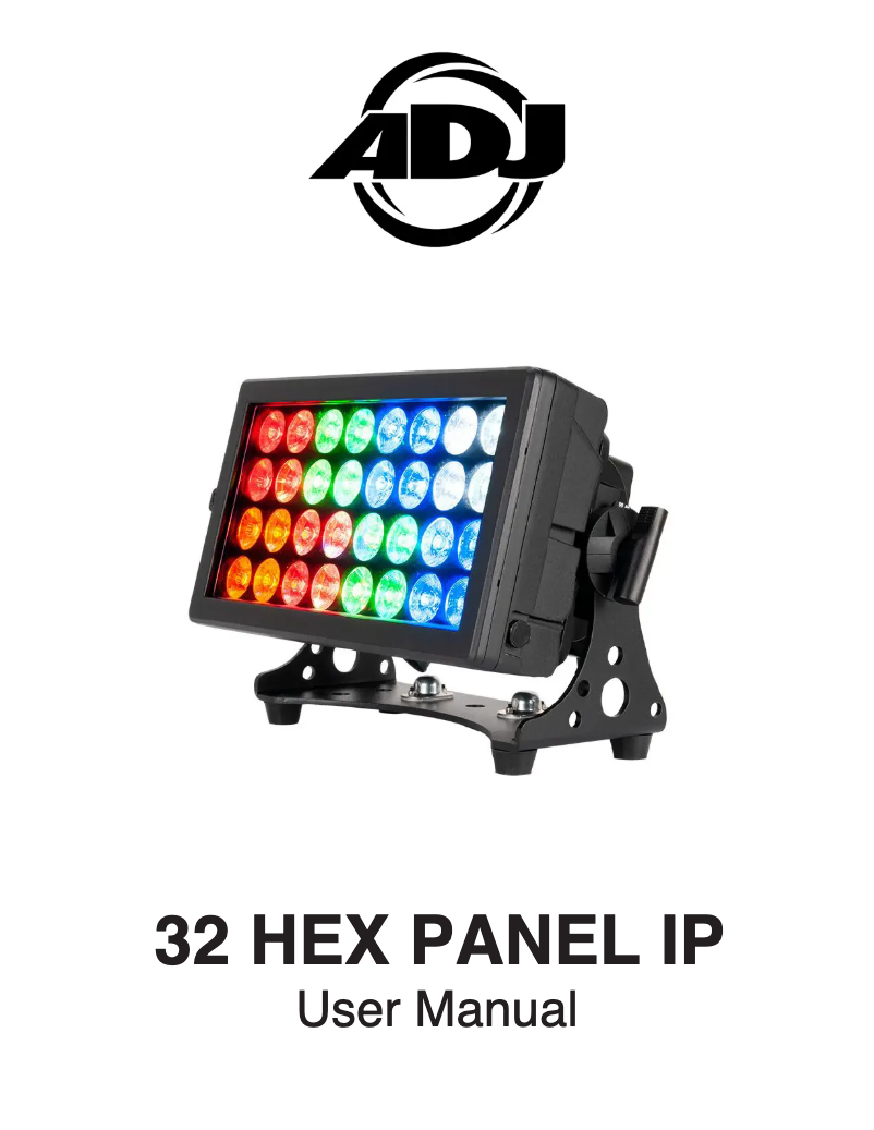 Page 1 de la notice Manuel utilisateur Adj 32 HEX Panel IP