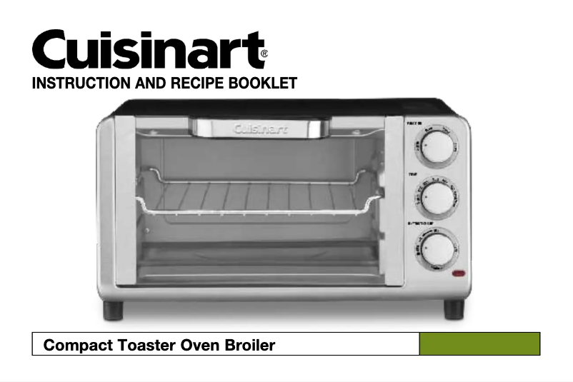 Page 1 de la notice Manuel utilisateur Cuisinart TOB-80