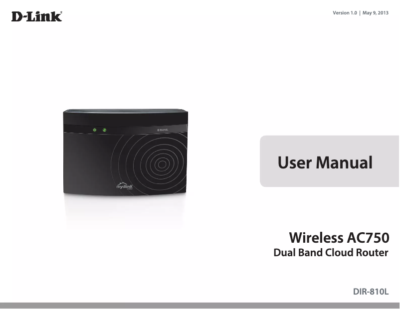 Page 1 de la notice Manuel utilisateur D-Link DIR-810L