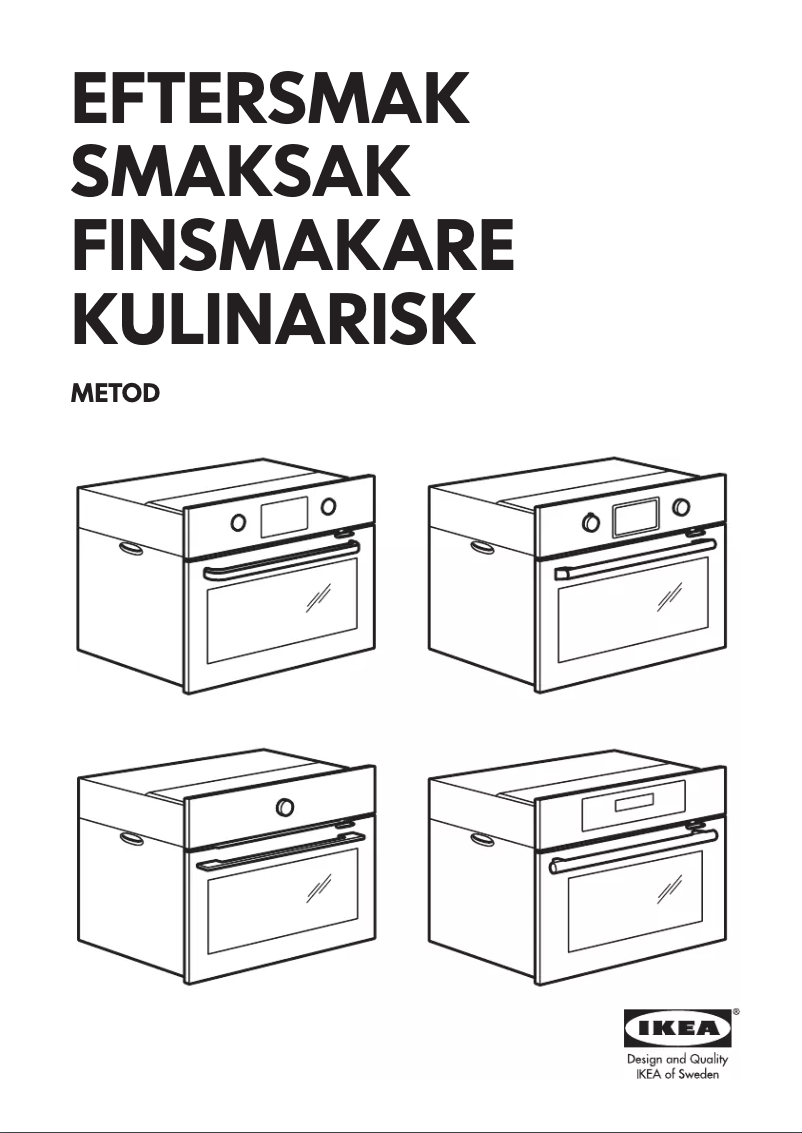 Page 1 de la notice Instructions / montage Ikea EFTERSMAK