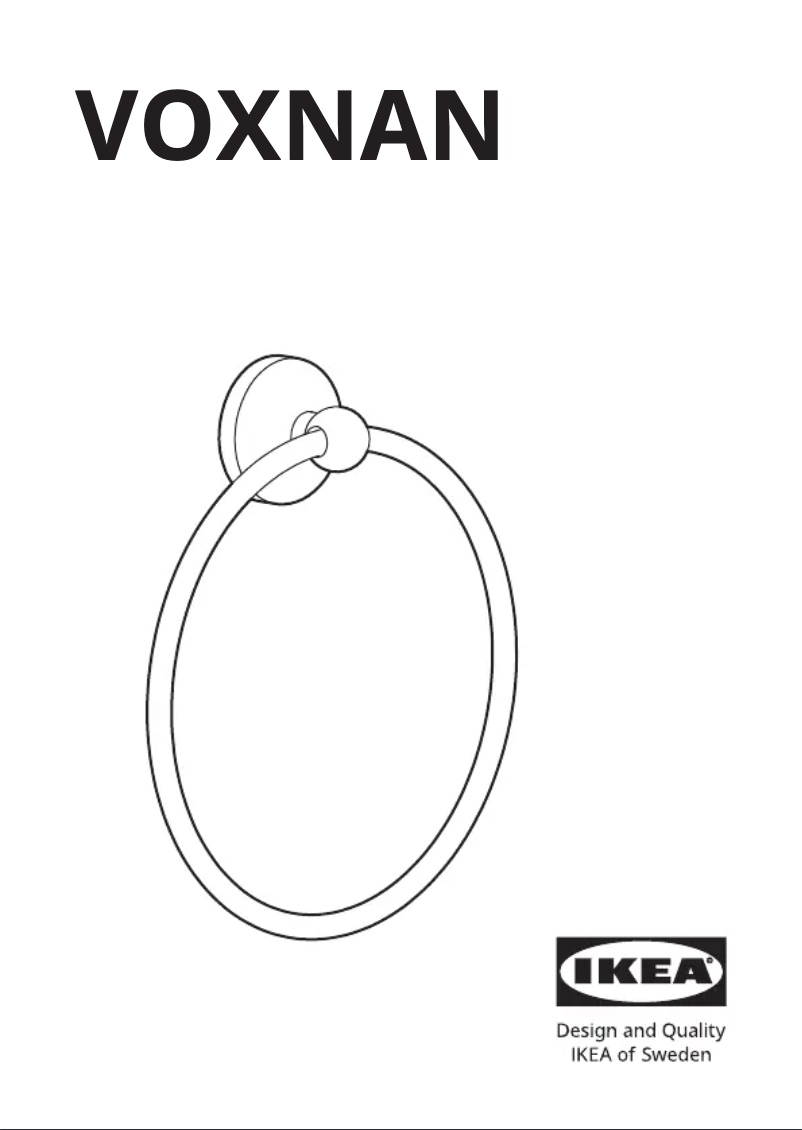 Page 1 de la notice Manuel utilisateur Ikea VOXNAN 403.289.82