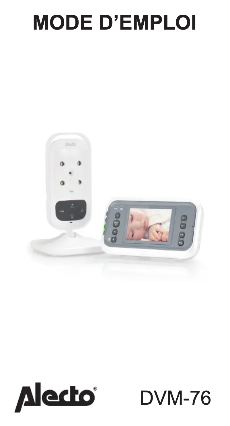 Page 1 de la notice Manuel utilisateur Alecto DVM-76