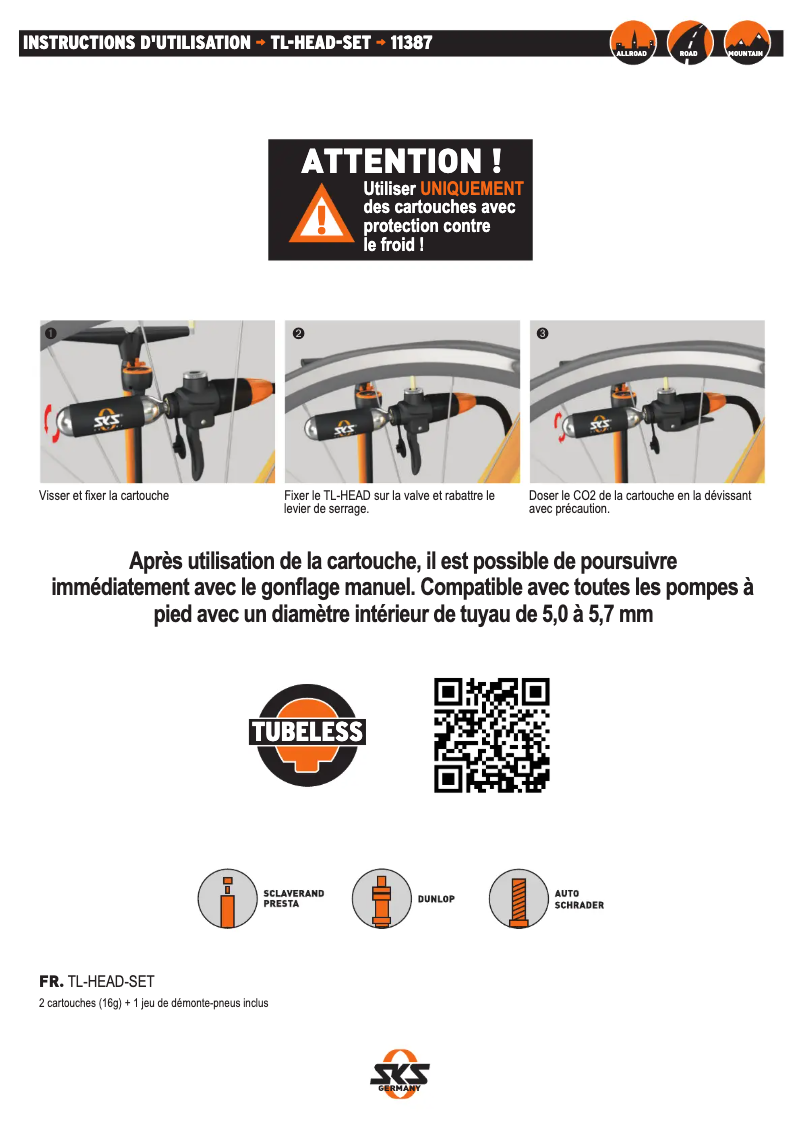 Page 1 de la notice Manuel utilisateur SKS Tl-Head-Set