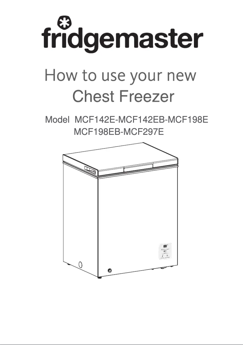 Page 1 de la notice Manuel utilisateur Fridgemaster MCF297E