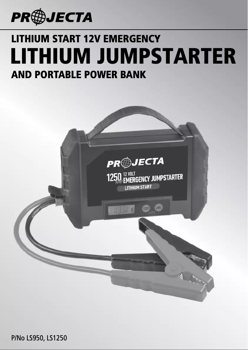 Page 1 de la notice Manuel utilisateur Projecta LS950