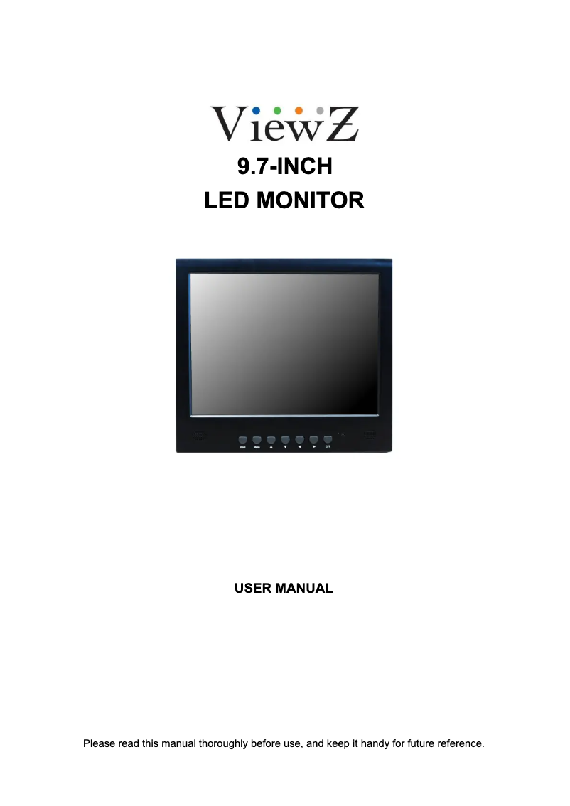 Página 1 del manual Manual de usuario ViewZ VZ-097LED