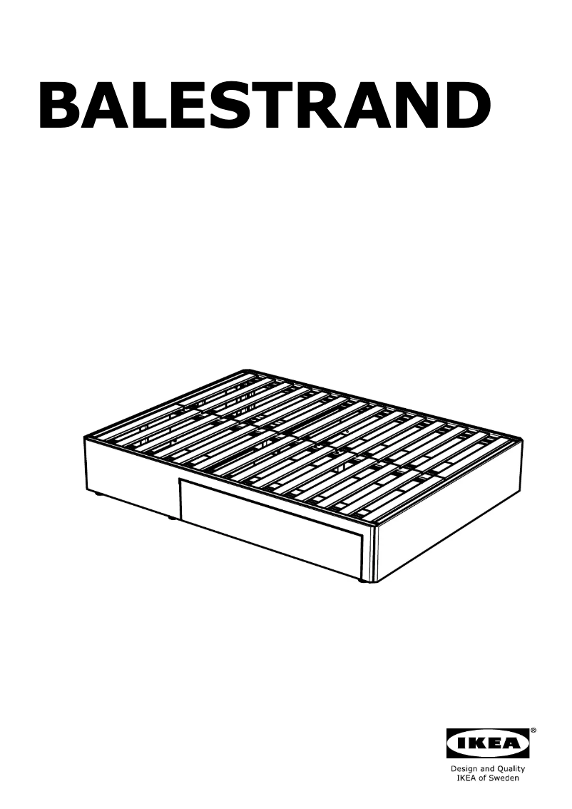 Page 1 de la notice Manuel utilisateur Ikea BALESTRAND 904.096.31