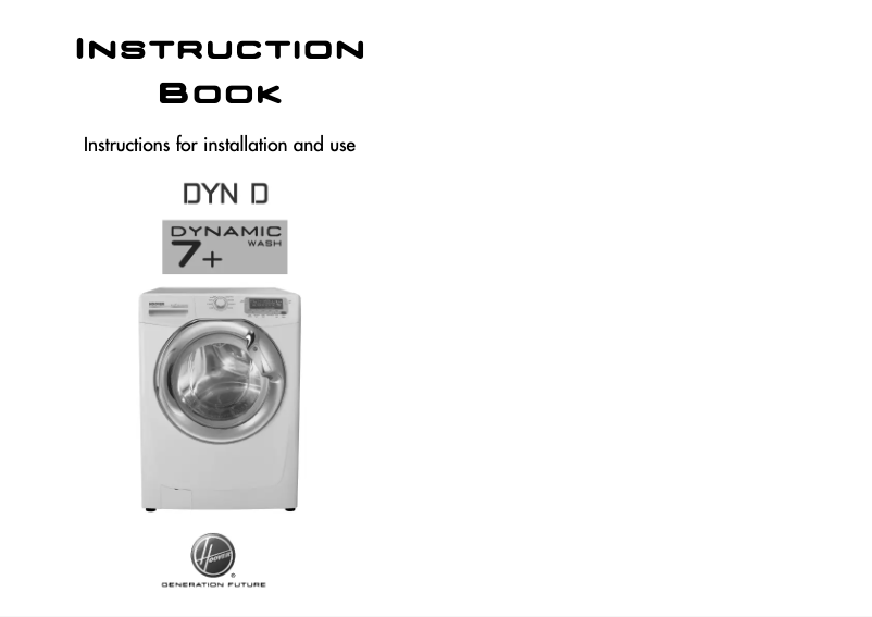 Page 1 de la notice Manuel utilisateur Hoover DYN 7164D1X