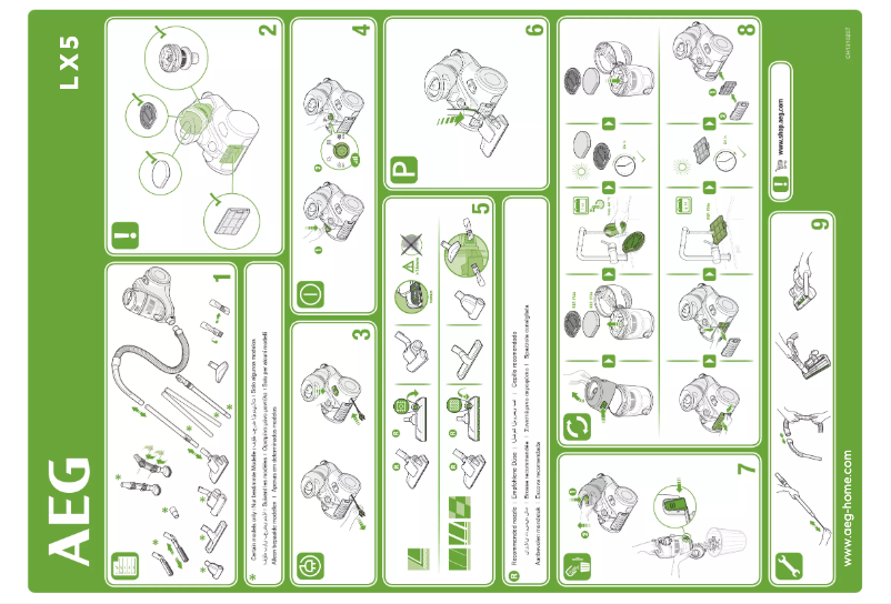 Página 1 del manual Manual de usuario AEG LX5-2-2SW