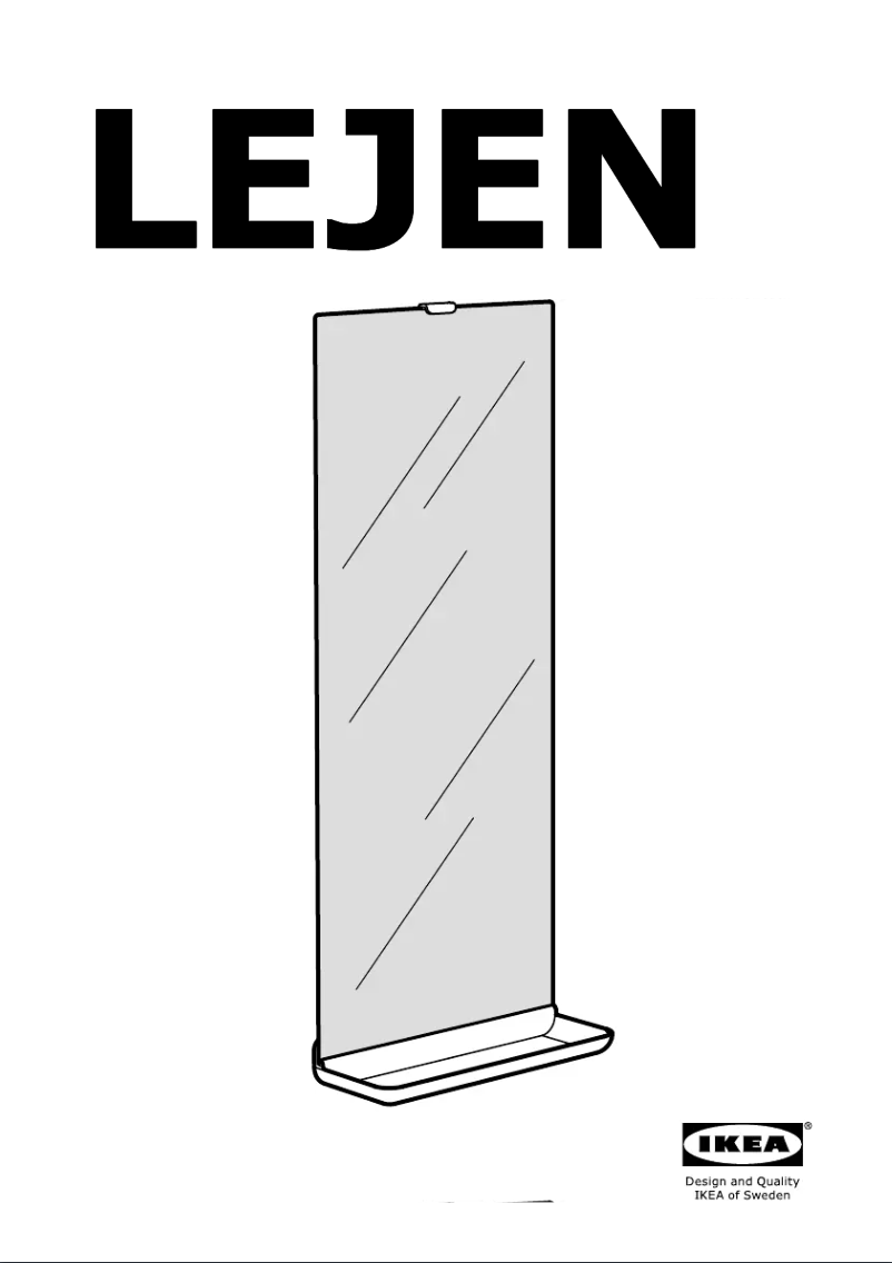 Page 1 de la notice Manuel utilisateur Ikea LEJEN
