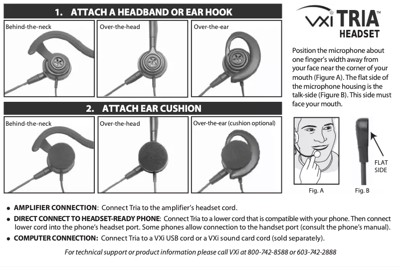 Page 1 de la notice Manuel utilisateur VXi Tria V DC