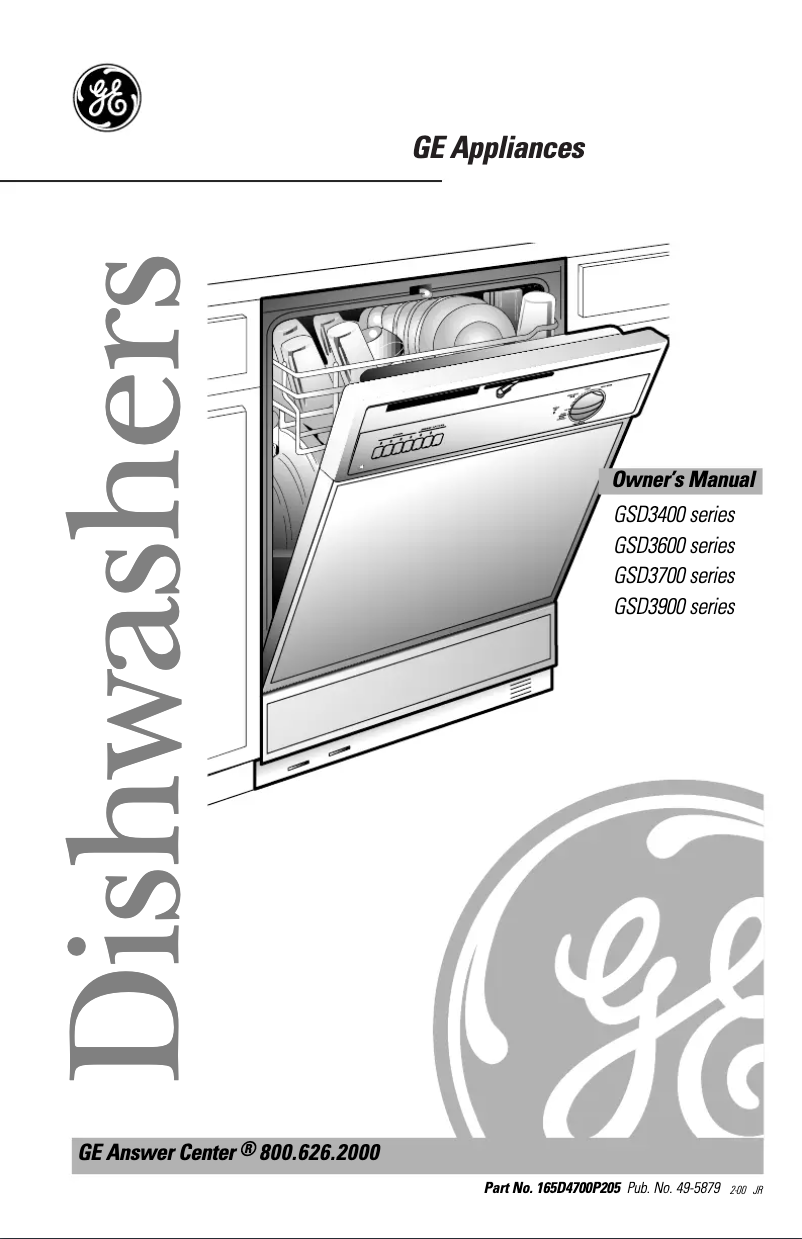 Page n°1 - Manuel d'utilisation et d'entretien GE GSD3435FWW