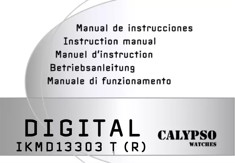 Page 1 de la notice Manuel utilisateur Calypso K5701