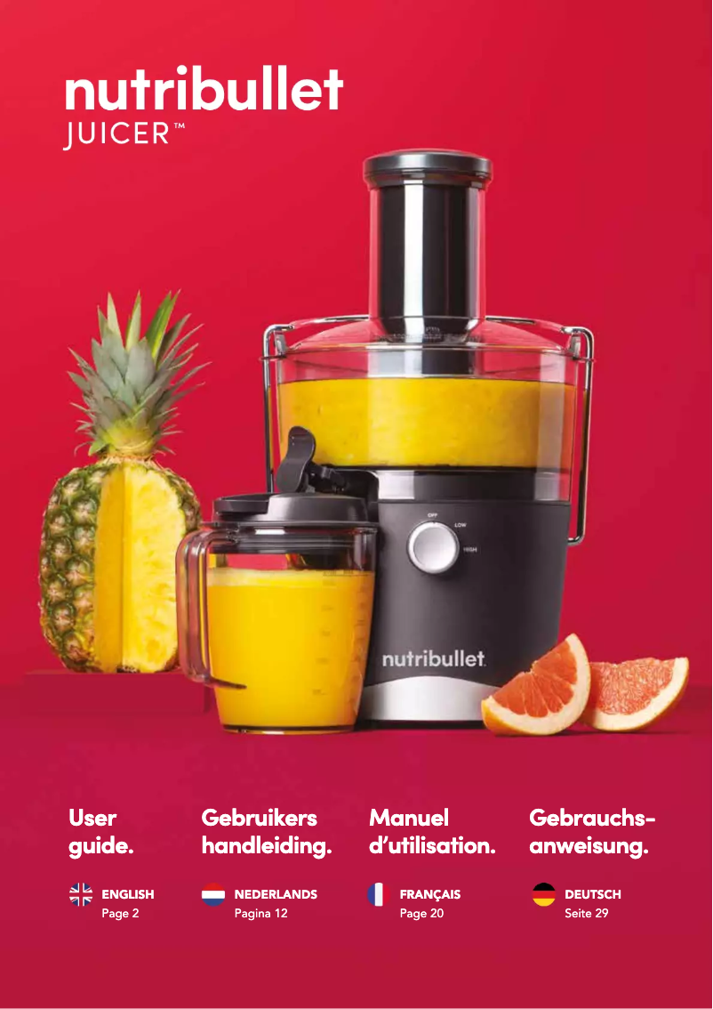 Página 1 del manual Manual de usuario Magic Bullet Juicer