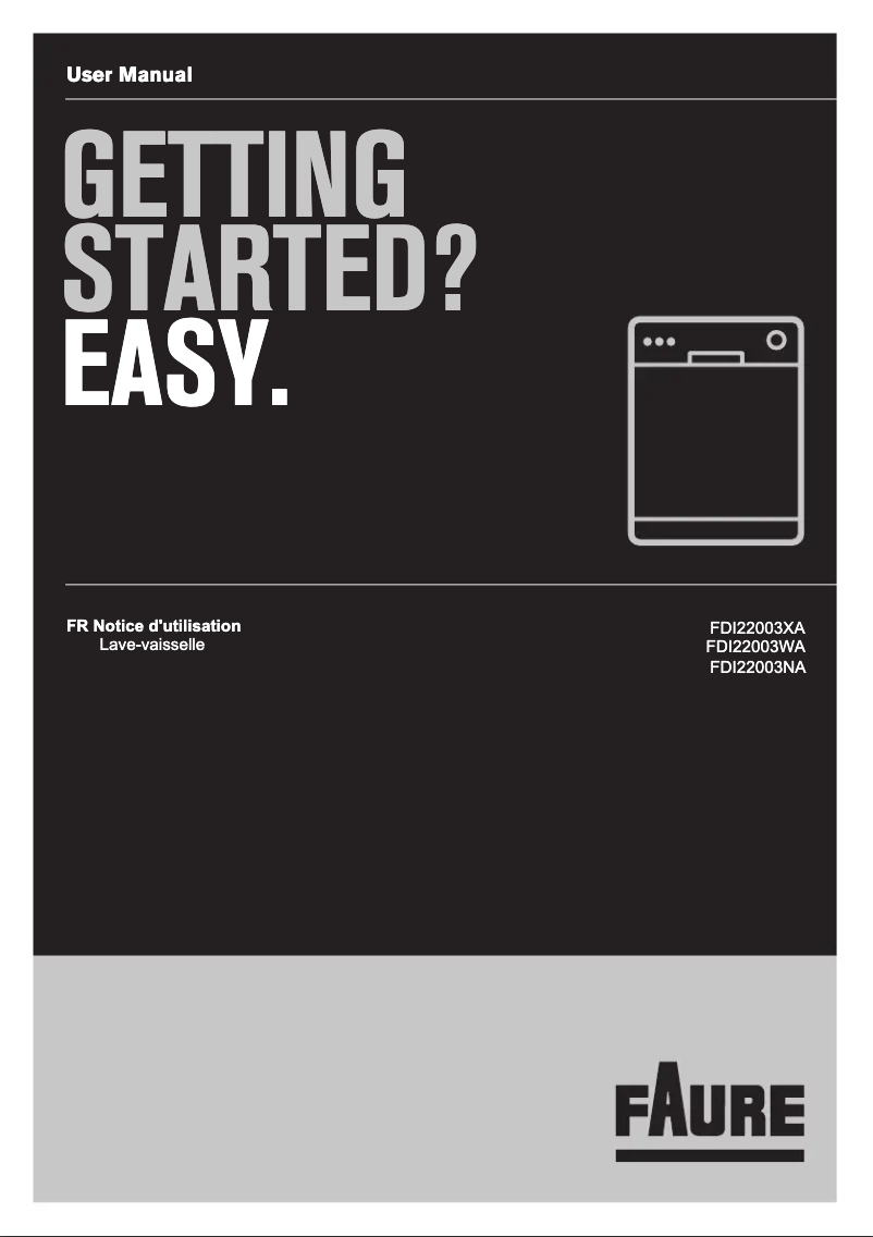 Page 1 de la notice Manuel utilisateur Faure FDI22003WA