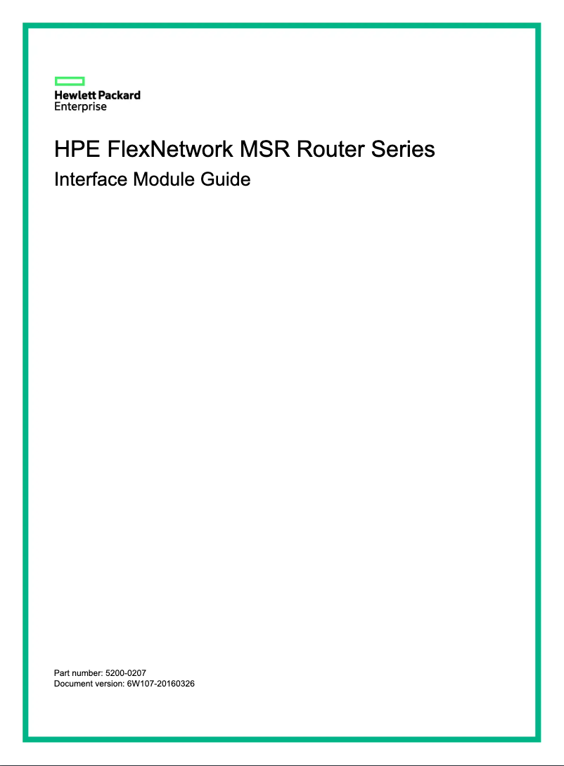 Página 1 del manual Manual de usuario HP MSR3012