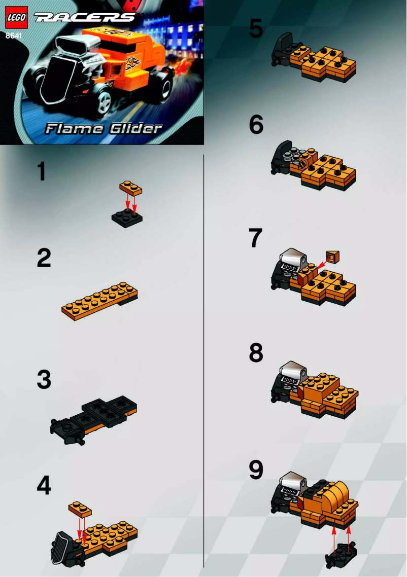 Page 1 de la notice Manuel utilisateur Lego Racers 8641