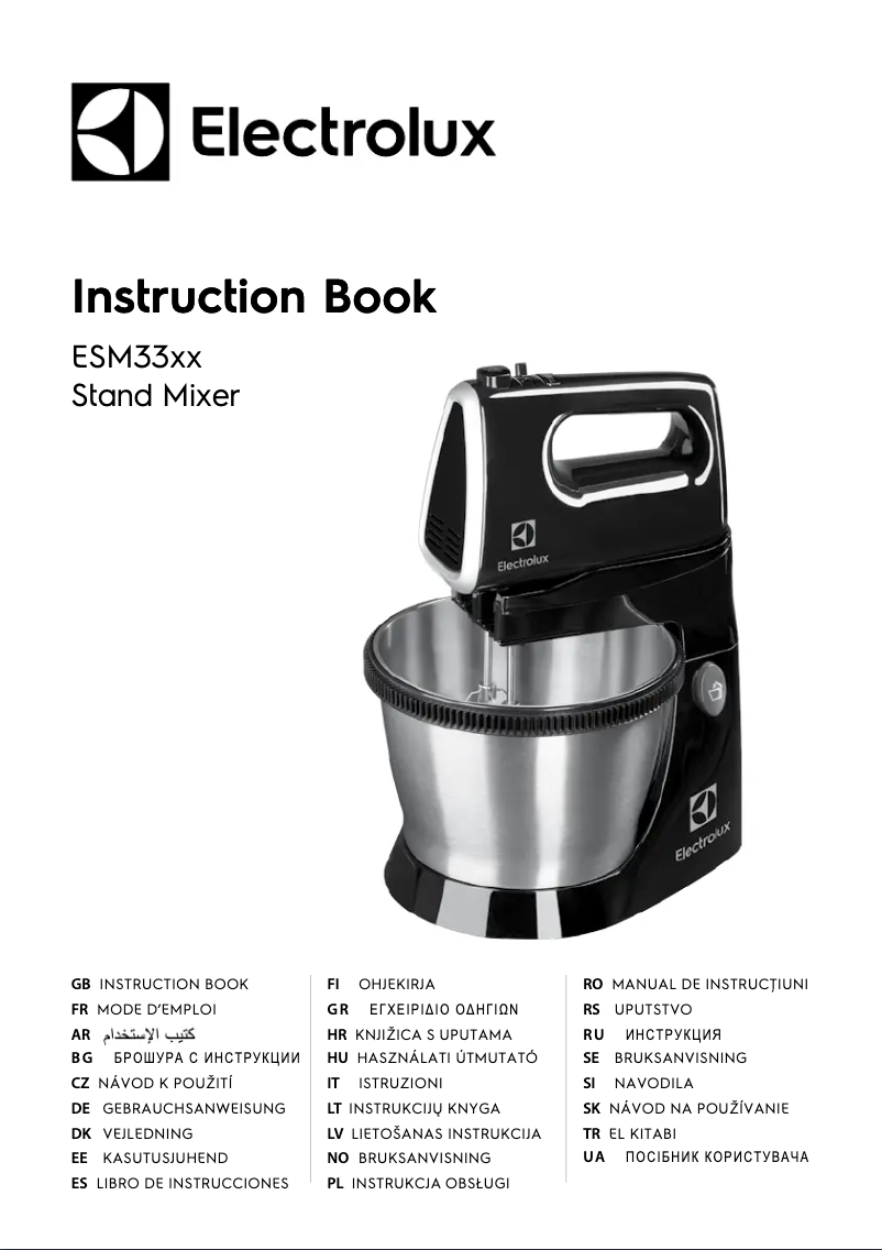 Page 1 of the manual User Manual Electrolux ESM3300