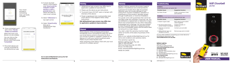 Página 1 del manual Manual de usuario Brilliant 20761