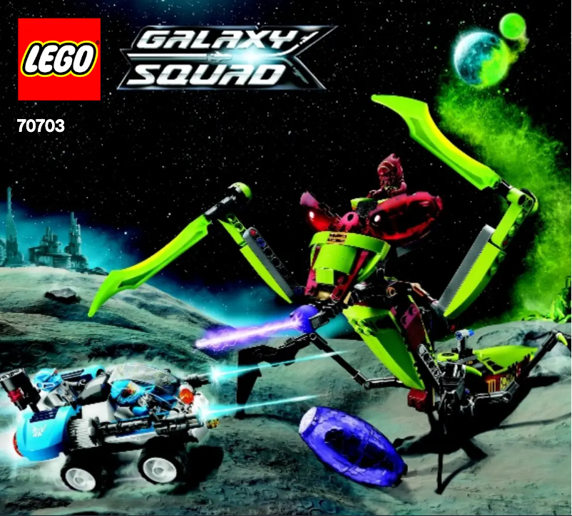 Page 1 de la notice Manuel utilisateur Lego Galaxy Squad 70703