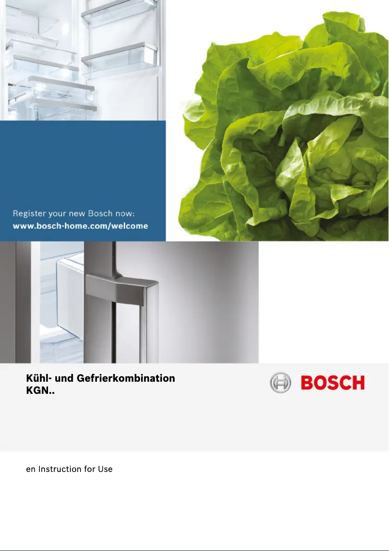 Page 1 of the manual User Manual Bosch KGN53AI30A