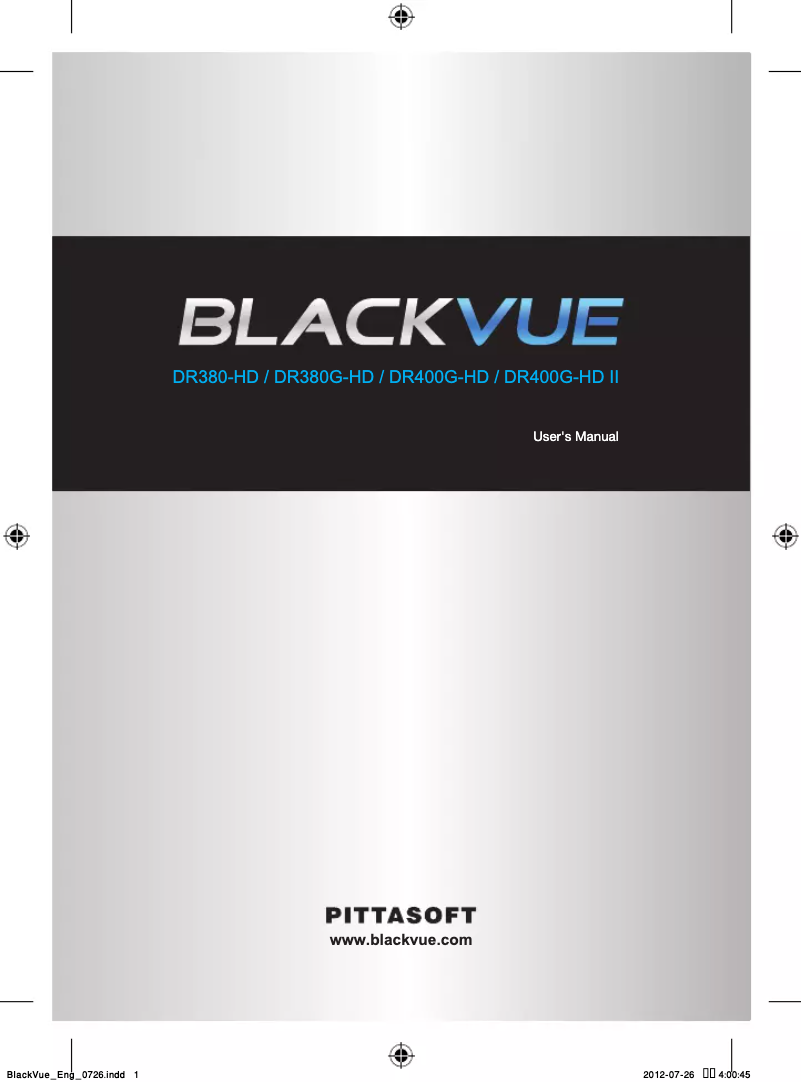 Page 1 de la notice Manuel utilisateur BlackVue DR400G-HD