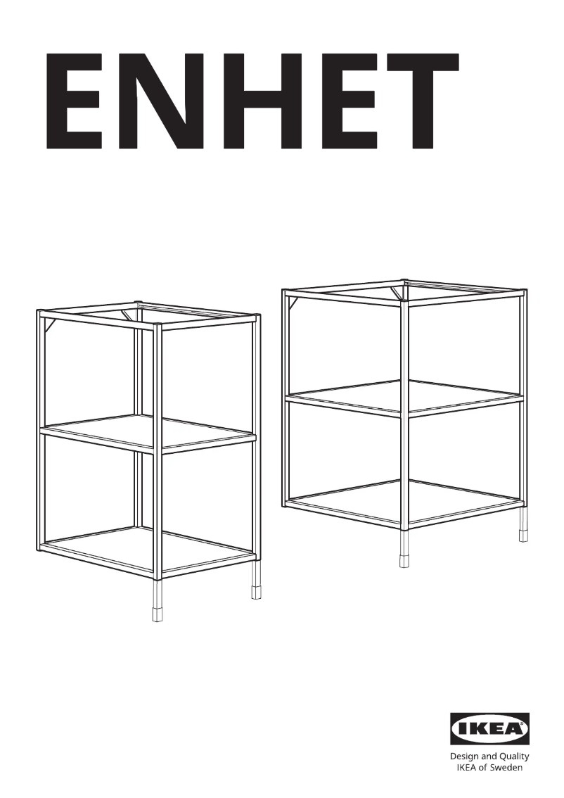 Page 1 de la notice Manuel utilisateur Ikea ENHET 204.489.52
