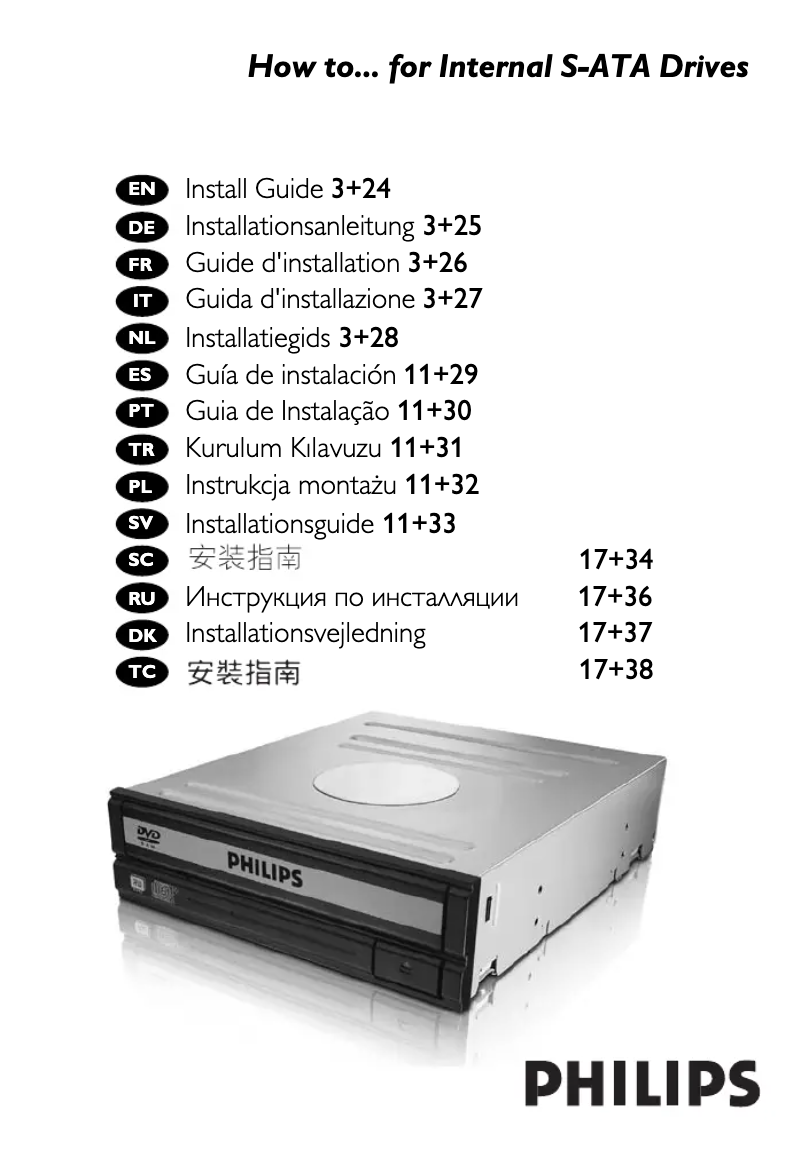 Page 1 of the manual User Manual Philips SPD2526BM