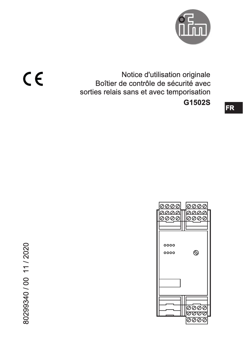 Página 1 del manual Manual de usuario IFM G1502S